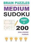 Medium Sudoku Part 3: 200 Challenging Puzzles