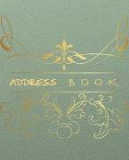 Address Book: Contacts, Addresses, Phone Numbers, Emails, Birthday and Notes, Alphabetical Organizer Journal Notebook 7.5x9.25 Perfe