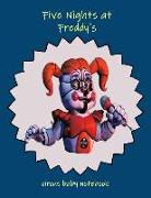 Five Nights at Freddy's Circus Baby Notebook: Blankbook Journal