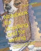 Notebook for Doodling and for Writing: Half Blank, and Half Ruled Pages - For Doodlers and for Writers!