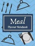 Meal Planner Notebook: Weekly Meal Planner and Grocery List Monday to Sunday 100 Pages 8.5 X 11 Inches (Volume 4)