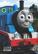 Notebook: Thomas Engine Medium College Ruled Notebook 129 Pages Lined 7 X 10 in (17.78 X 25.4 CM)