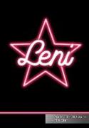 Leni Punktraster Notizbuch Pink Star: Stern Personalisiert Mit Namen I Personalized Journal Notebook