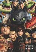 Notebook: Train Your Dragon Medium College Ruled Notebook 129 Pages Lined 7 X 10 in (17.78 X 25.4 CM)