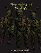 Five Nights at Freddy's Springtrap Notebook: Lined Blankbook