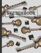 Sketchbook: Kids Electric Guitar Sketchbook to Practice Sketching, Drawing, Writing and Creative Doodling ()