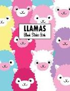 Llamas Blank Sticker Book: For Kids Large 8.5" X 11"