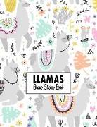 Llamas Blank Sticker Book: Sticker Journal, Blank Sticker Book for Kids Large 8.5" X 11"