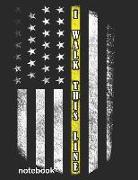 Notebook: Thin Yellow Line USA Flag Journal for Tow Truck Drivers, Security Guards and Loss Prevention 8.5x11