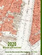 2020 Weekly Planner: Jersey City, New Jersey & West Manhattan, NYC (1955): Vintage Topo Map Cover