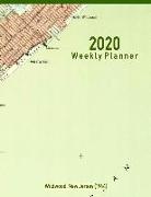 2020 Weekly Planner: Wildwood, New Jersey (1944): Vintage Topo Map Cover