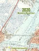 2020 Weekly Planner: Elizabeth, New Jersey (1955): Vintage Topo Map Cover