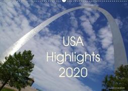 USA Highlights 2020 (Wandkalender 2020 DIN A2 quer)