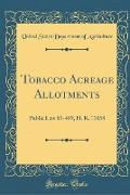 Tobacco Acreage Allotments