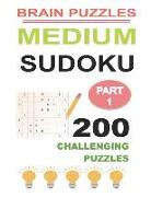 Medium Sudoku Part 1: 200 Challenging Puzzles