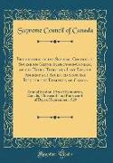 Proceedings of the Supreme Council of Sovereign Grand Inspectors-General of the Third-Third and Last Degree Ancient and Accepted Scottish Rite for the Dominion of Canada