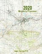2020 Weekly Planner: Casper, Wyoming (1979): Vintage Topo Map Cover