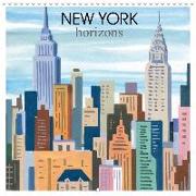 NEW YORK horizons (Calendrier mural 2020 300 × 300 mm Square)