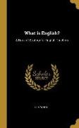 What Is English?: A Book of Strategy for English Teachers
