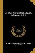 Journal Fuer Ornithologie, 66. Jahrgang, Heft I