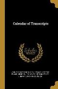 Calendar of Transcripts