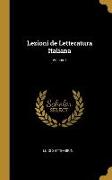 Lezioni de Letteratura Italiana, Volume I