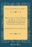 Thirty-Ninth Annual Report of the Board of Managers of the Home for Aged and Infirm Colored Persons