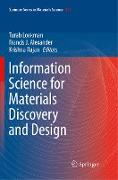 Information Science for Materials Discovery and Design
