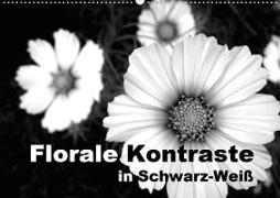 Florale Kontraste in Schwarz-Weiß (Wandkalender 2020 DIN A2 quer)