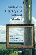 Context in Literary and Cultural Studies