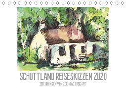 Schottland Reiseskizzen (Tischkalender 2020 DIN A5 quer)