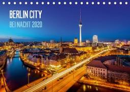 Berlin City bei Nacht (Tischkalender 2020 DIN A5 quer)