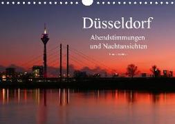 Düsseldorf Abendstimmungen und Nachtansichten (Wandkalender 2020 DIN A4 quer)