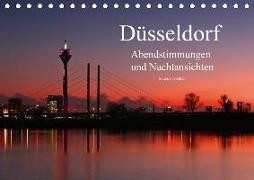 Düsseldorf Abendstimmungen und Nachtansichten (Tischkalender 2020 DIN A5 quer)