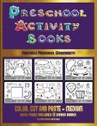 Printable Preschool Worksheets (Preschool Activity Books - Medium): 40 Black and White Kindergarten Activity Sheets Designed to Develop Visuo-Perceptu