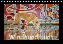 Windhund bunt (Tischkalender 2020 DIN A5 quer)
