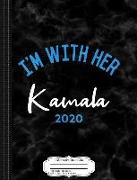 I'm with Her Kamala Harris 2020 Composition Notebook: College Ruled 93/4 X 71/2 100 Sheets 200 Pages for Writing