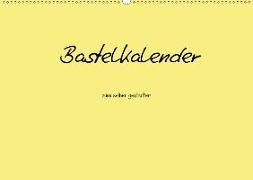 Bastelkalender - Gelb (Wandkalender 2020 DIN A2 quer)