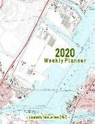 2020 Weekly Planner: Elizabeth, New Jersey (1967): Vintage Topo Map Cover