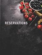 Reservations: Reservation Book for Restaurant 2019 365 Day Guest Booking Diary Hostess Table Log Journal Italian