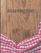 Reservations: Reservation Book for Restaurant 2019 365 Day Guest Booking Diary Hostess Table Log Journal Country Style