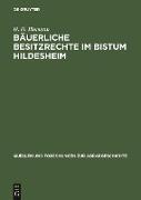 Bäuerliche Besitzrechte im Bistum Hildesheim
