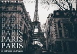 Paris - in schwarz und weiss (Tischkalender 2020 DIN A5 quer)
