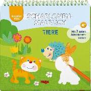 Kreativ Kids - Schablonen-Malbuch Tiere