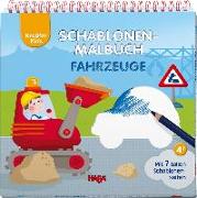 Kreativ Kids - Schablonen-Malbuch Fahrzeuge
