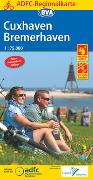 ADFC-Regionalkarte Cuxhaven Bremerhaven mit Tagestouren-Vorschlägen, 1:75.000, reiß- und wetterfest, GPS-Tracks Download