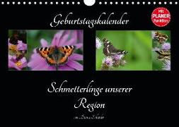 Geburtstagskalender Schmetterlinge unserer Region (Wandkalender 2020 DIN A4 quer)