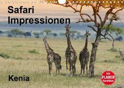 Safari Impressionen . Kenia (Wandkalender 2020 DIN A4 quer)