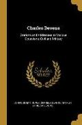 Charles Devens: Orations and Addresses on Various Occasions, Civil and Military
