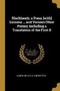 Blackheath, a Poem [with] Lumena ... and Various Other Poems, Including a Translation of the First B